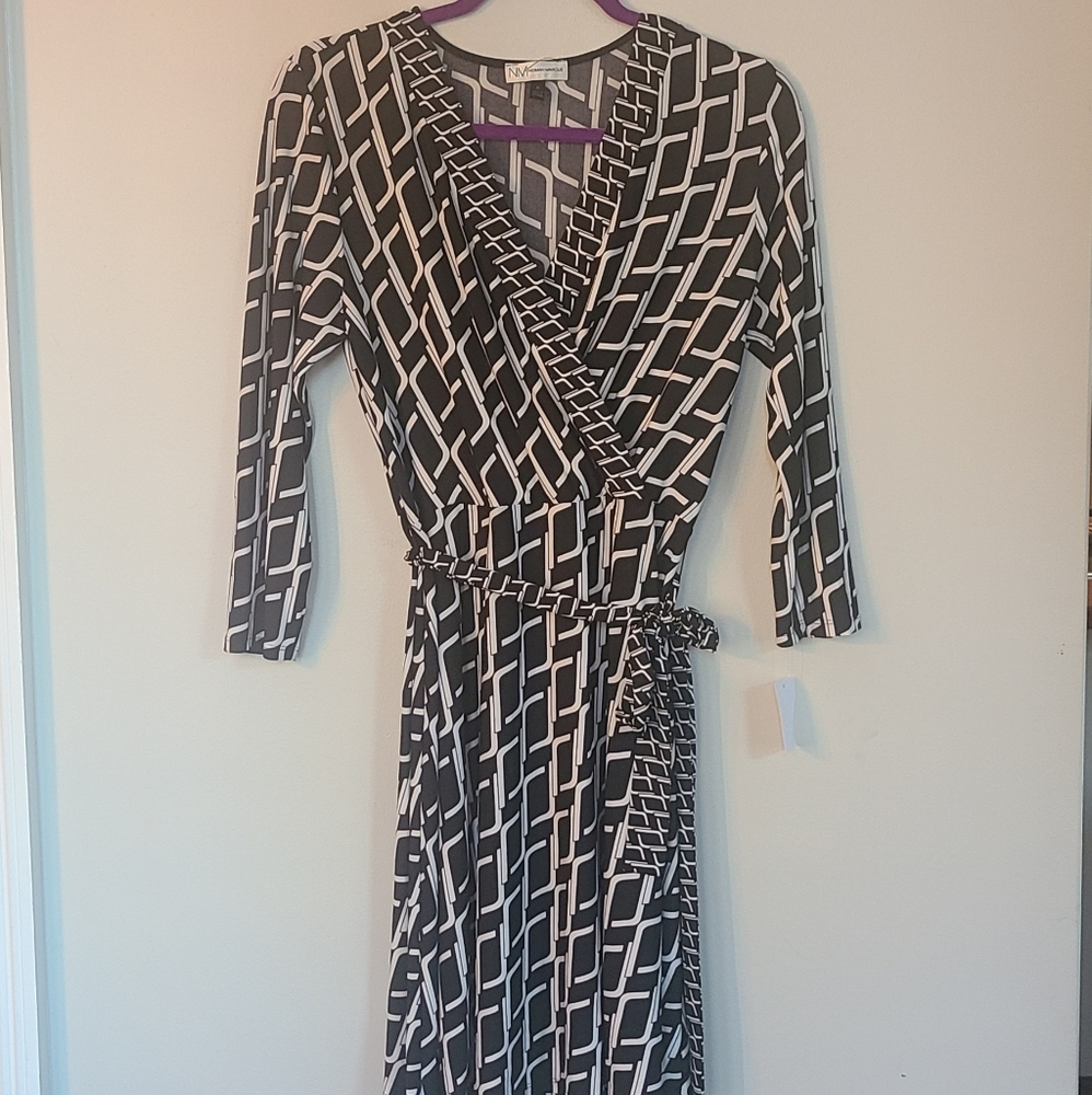 Neiman Marcus Faux Wrap Dress